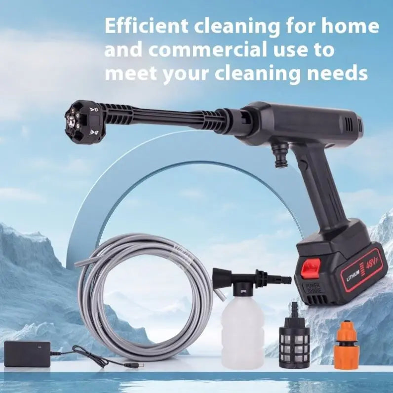 TEBAK Portable Car Washing Machine Lithium Wireless High Pressure Water Gun Garden Watering Flower Car Washing Machine