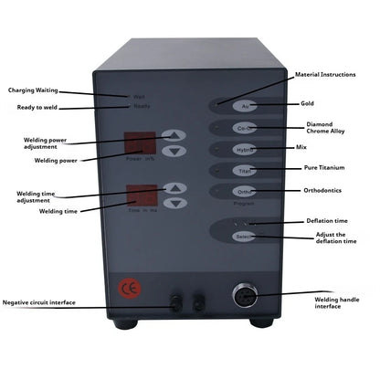 TEBAK Pulse Control Handheld Spot Welding Jewelry and Dental Lab Equipment Spot Welding Machine for Soldering Gold Silver