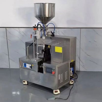 TEBAK Full-automatic Date and Embossed Ultrasonic Plastic Tube Tail End Sealing Filling Machine