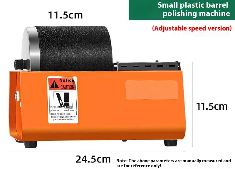 TEBAK Silicone Polishing Machine Gold and Silver Jewelry Rotary Rock Tumbler Barrel Polisher Grinding Cleaning Grinder Equipment