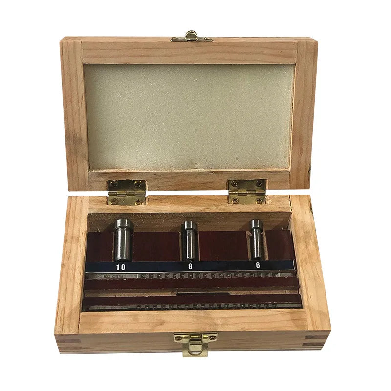 TEBAK Hot Sale 6/PCS Keyway Broach Sets, with Bushing & Shim for Industrial Tools