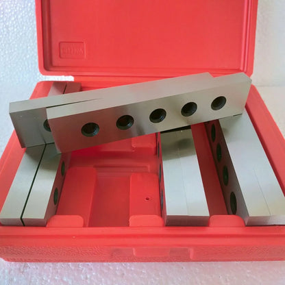 TEBAK Machine Tools 1/2 Inch Accuracy 0.0002" Thickness Steel Parallel Sets Rectangular Metal Parallel Block