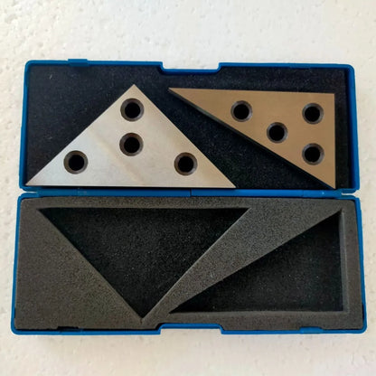 TEBAK Machine Tools 2Pcs Angle Block Set 30-60-90/45-45-90 Machinist Tool Planer Tool CNC Parts Angle Gauge Gage