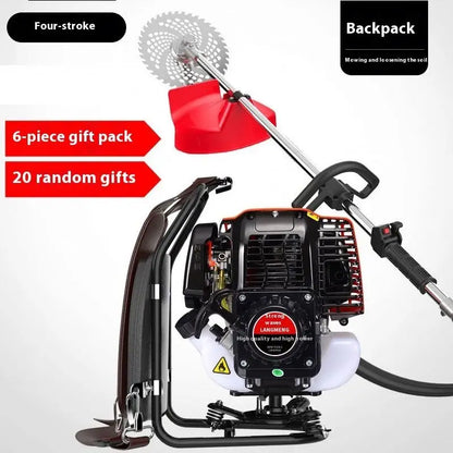 TEBAK Professional 4 Stroke Backpack Brush Cutter MultiFunction Grass Cutter 10 in 1 Trimmer Weed Eater Lawn Mower Trimmer