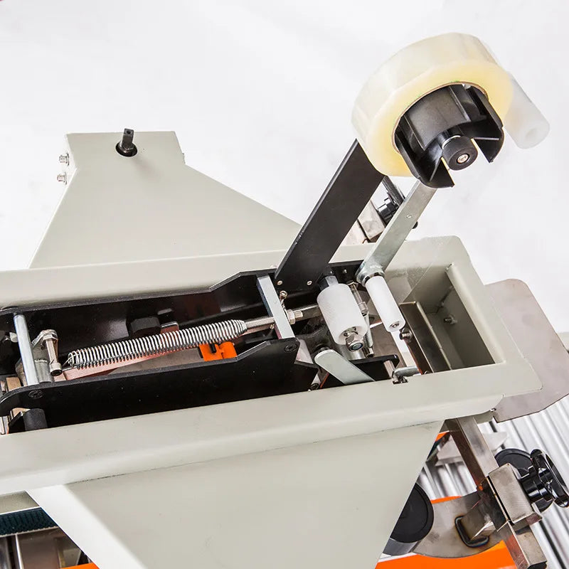 TEBAK Heavy Carton Express CE Automatic Conveyor Adhesive Side Belt Taping Sealing Packing Machine With Movable Caster