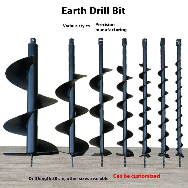 Alloy Steel Ground Drill Bit, Garden Tools, Greenhouse Piling and Tree Planting Engineering, Hole Drilling Rotary Drill Bit