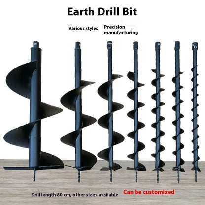 Alloy Steel Ground Drill Bit, Garden Tools, Greenhouse Piling and Tree Planting Engineering, Hole Drilling Rotary Drill Bit