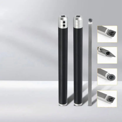 TEBAK Handle Wood Turning Tool Set Carbide Tipped Lathe Finisher/Rougher/Detailer/Hollower Tools Turning Set