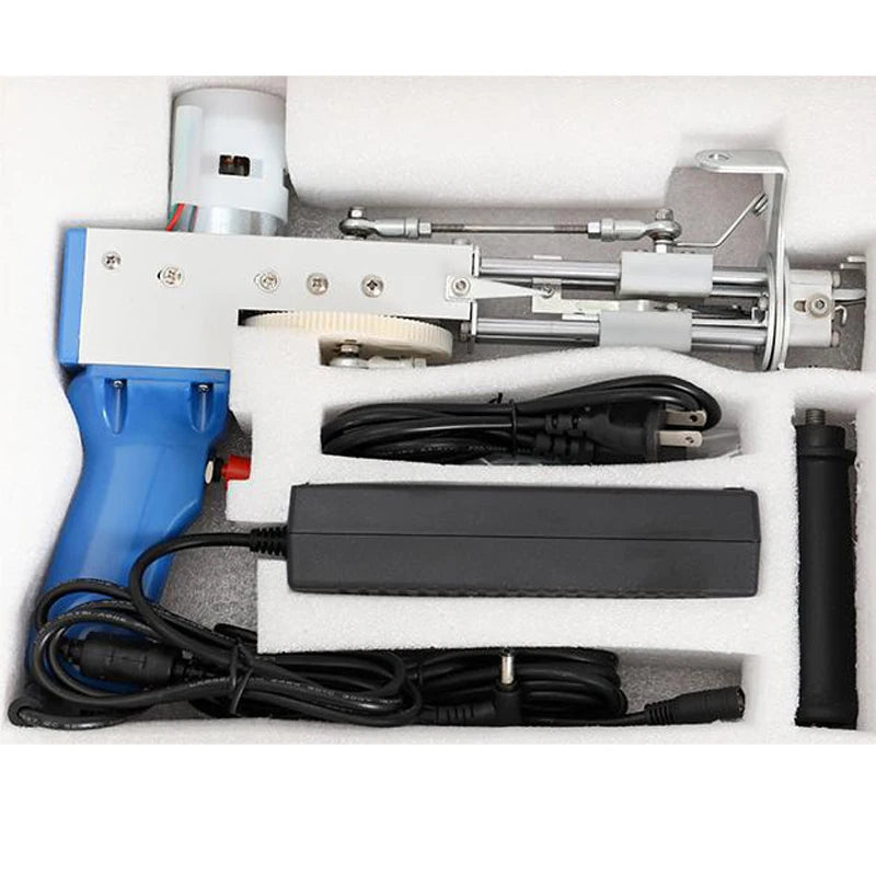 TEBAK 2 in 1 Cut Pile and Loop Pile Rug Tufting Gun Weaving Machine Carpet Hand Tissues Tufting Gun and Trimmer for Diy