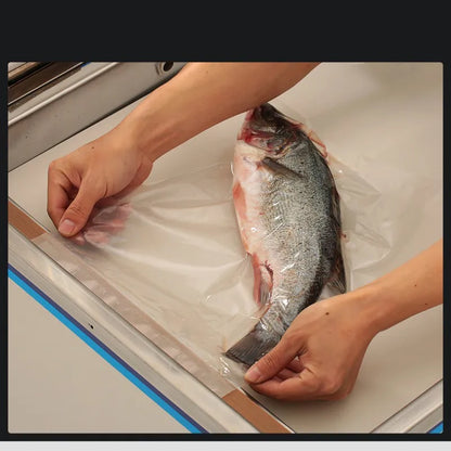 TEBAK Frozen Chicken Packaging Vacuum Machine Double Chamber Packing Automatic Mini Cheese Seafood Meat Coffee Brick