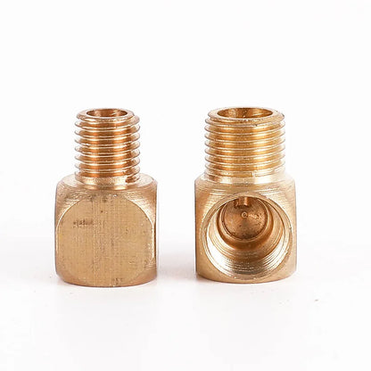 4mm & 6mm Brass Plastic Straight Pipe Fittings Compression Ferrule Tube Connector Lubrication Head Model Machine Tool Adapter
