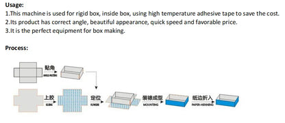 TEBAK TK-40 Manual Corner Pasting Manual Rigid Box Corner Pasting Machine Box Carton Forming Machine for Making Rigid Gift Box
