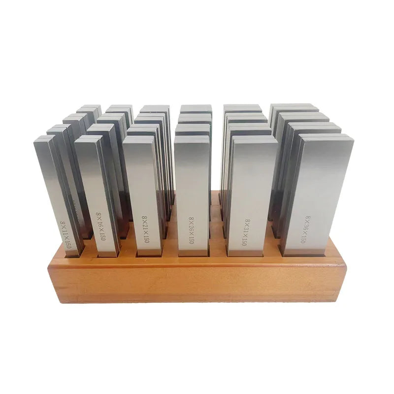 TEBAK Machine Tools 18pcs/20pcs Precision Parallel Set 150mm/100mm Mechanical Precision Parallel Block for Milling Machine Vise