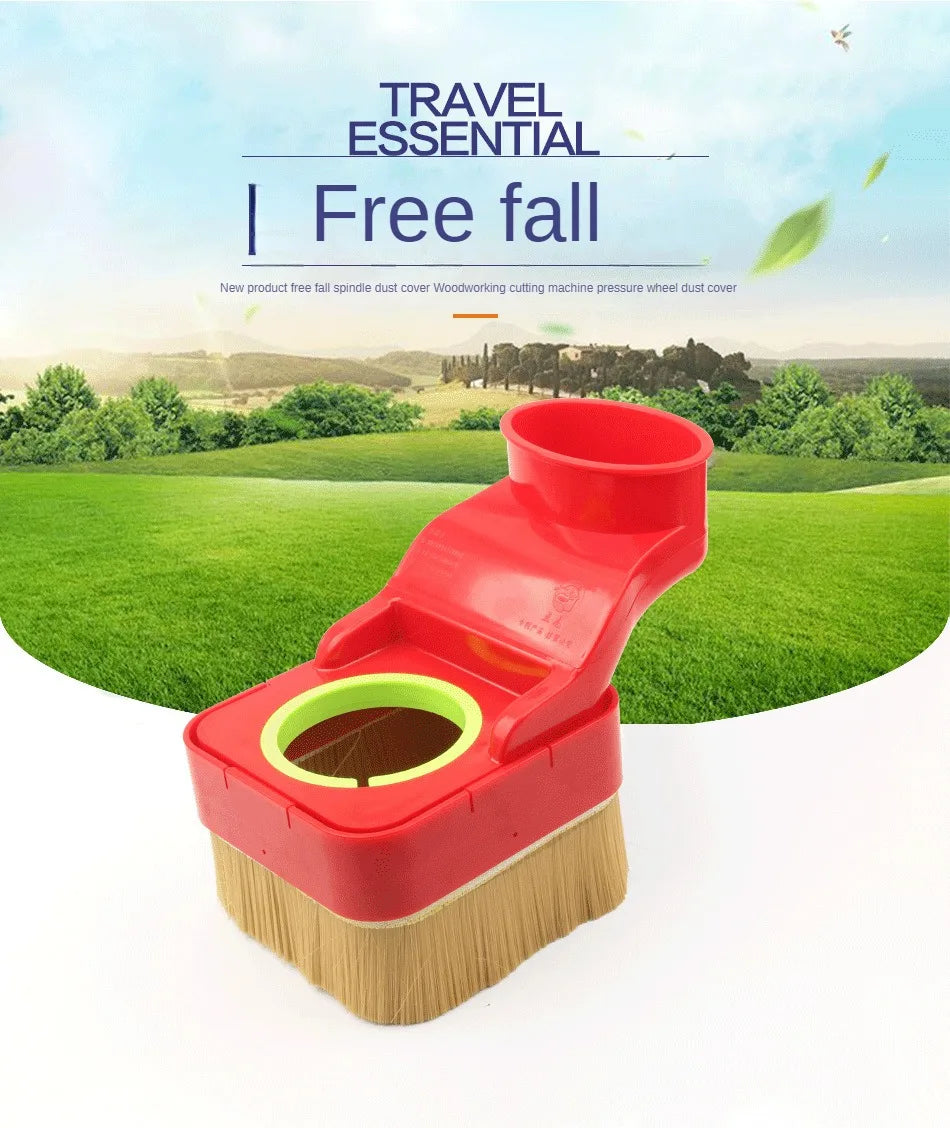 TEBAK Best 75mm 80mm 85mm 90mm 100mm 4 Inch Dust Port Dust Collection System Spindle Dust Cover for CNC Router Machine