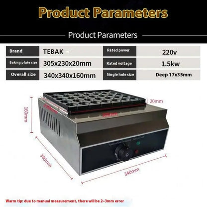 Commercial Electric Quail Egg Roasting Machine Bird Eggs Furnace Baking Grill 35 Holes Lpg Gas Quail Eggs Cooking Machine