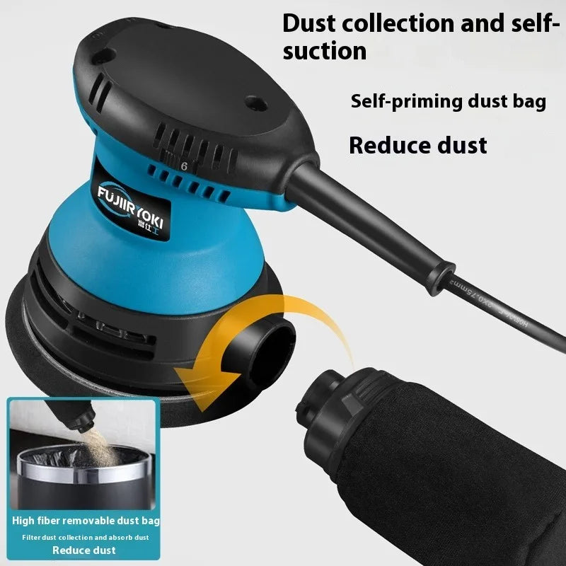 Tebak Model 6406 125mm 320W With Variable-speed 220V Electric Sanding Machine Orbital Sander Machine for Wood Working