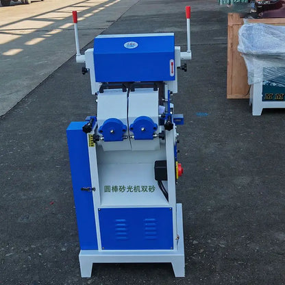 A TEBAK Round Rod Sander MM2012 Electric Wood Polishing Machine Sanding Sander Machine Wood Polishing Belt Sander Machine for Wood