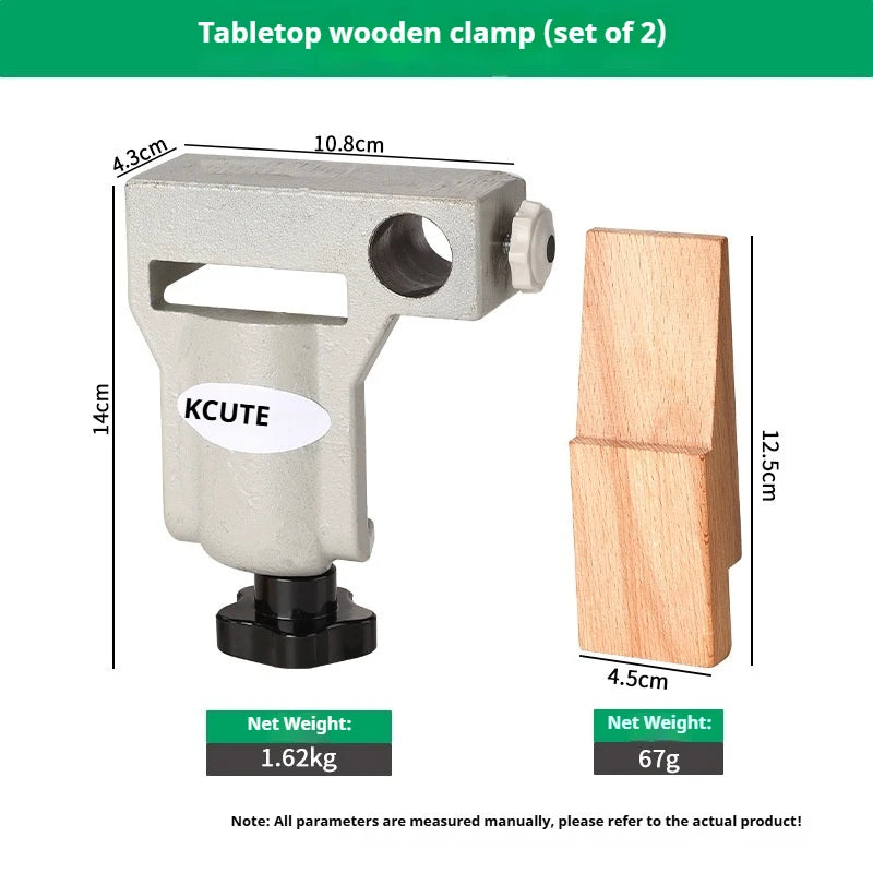 TEBAK Punch-free Metalworking Table Wooden Stopper Mobile Clamping Bench Vise for Holding Die Maintenance Gold Beating Tools