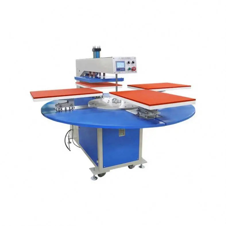 Pant Hoodie Sportswear Short Easy to Operate 40x60cm Digital Rotary 4 Station Thermal Transfer Machine With Laser Alignment