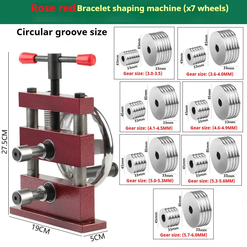 Anduuk Manual Bracelet Shaping Machine Gold Silver Metal Jewelry  Bending Equipment for Processing Rings  Bracelets  Earrings
