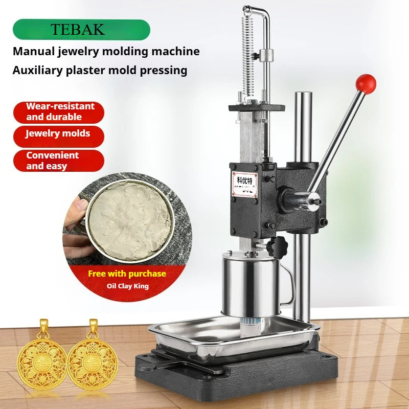 TEBAK Jewelry Processing Gold-working Tools Manual Stamping Machine Gold Silver Pendant Ring Bracelet Stamping Machine