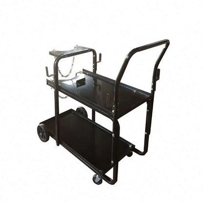 TEBAK Welding Cart Heavy Duty Welder MIG Universal Gas Cylinder Steel Welding Machine Trolley Cart With Chain Handle and Drawers