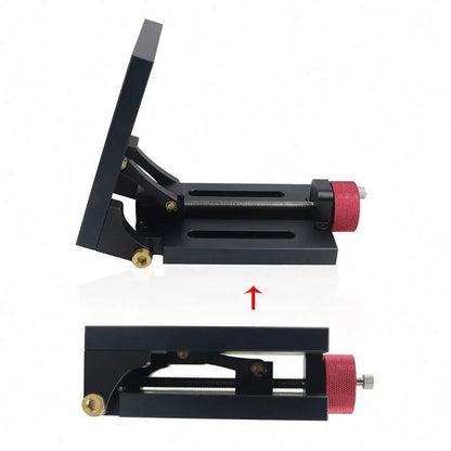 Adjustable Angle Tilt Hole Puncher Multi Woodworking Aluminum Alloy Positioning Fixture Jig Digital Display Inclinometer Black