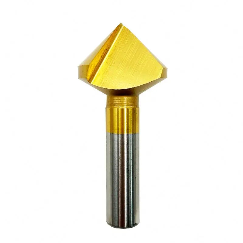 TEBAK Factory High Quality 90 Degree HSS TIN Coated 6.3mm Chamfer Cutter