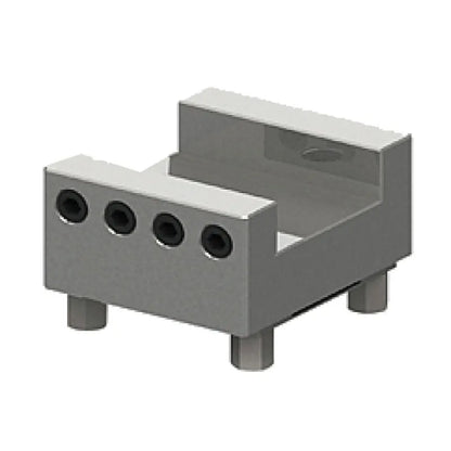 U-Shaped 20mm Slot Type Stainless Steel Holder 3r Tooling System Edm Electrode Holders Steel Oblong or square Slot Steel Chuck