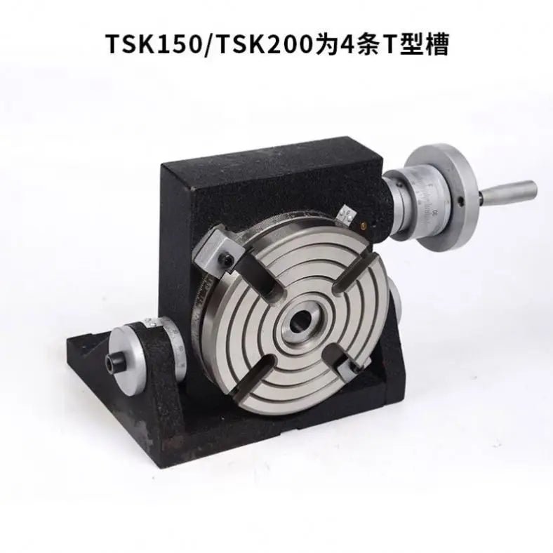 Milling Drilling Boring Machine Tools Universal Tilting Rotary Table TSK320 Motor Alloy Steel Provided 18 Vacuum Table for Cnc