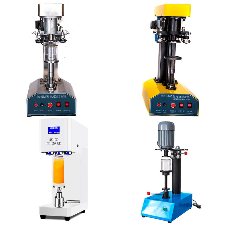 TEBAK Commercial Automatic Plastic Custom Beverage Jar Bottle Beer Bubble Tea Intelligent Cans Seamer Sealing Canning Machine