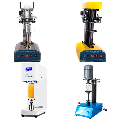 TEBAK Commercial Automatic Plastic Custom Beverage Jar Bottle Beer Bubble Tea Intelligent Cans Seamer Sealing Canning Machine