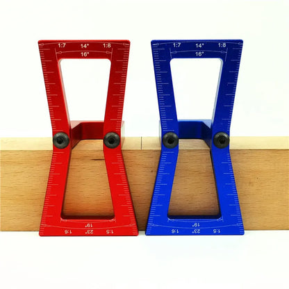 TEBAK W-33 Guide Scale Template Durable Wood Working Joints OEM Tools 1:5-1:6 1:7-1:8 Aluminum Alloy Dovetail Marker Jig