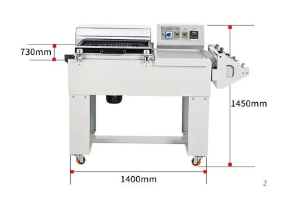 TEBAK POF Film Carton Book Bottle Semi Automatic 2 in 1 L Bar Sealing Heat Shrink Packing Wrapping Machines