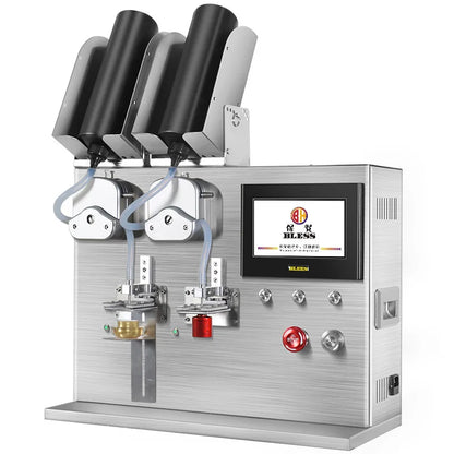 TEBAK Multifunction Semi-automatic Nail Gel Nail Polish Vacuum Filling Machine Cosmetic Customized Liquid Filling Machine