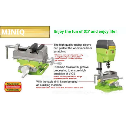 Precision Heavy Duty Cross-nose Pliers Bench Drilling Machine Cross Slide Vise Vice Table Compound Worktable Bracket for Milling