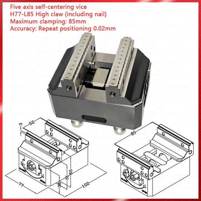 Self Centering Manual Vise 5 Axis Special Pliers CNC Pliers Precision Pneumatic Vises Center High Precision and Hardness