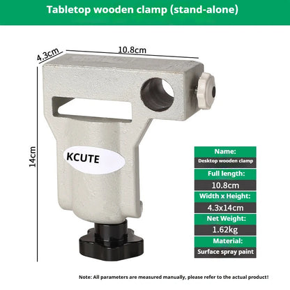 TEBAK Punch-free Metalworking Table Wooden Stopper Mobile Clamping Bench Vise for Holding Die Maintenance Gold Beating Tools