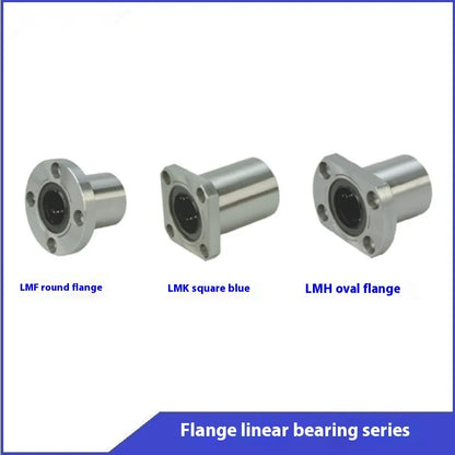 TEBAK D-23  Bush Ball Bearing LMK8UU LMF8UU LMH8UU Flanged Shaft Socket  Bearing Models Simple Linear Sliding Ball Bearings