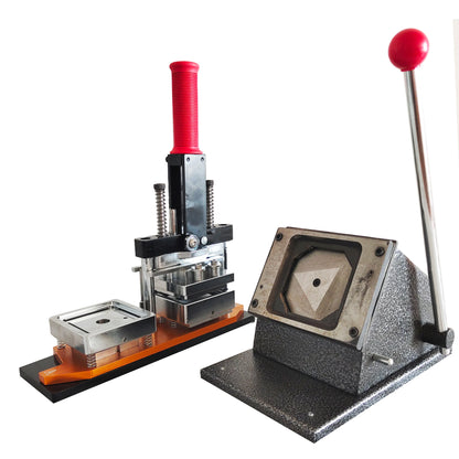 Tebak Hot Selling 50mm*50mm square Hand Press Photo Fridge Magnet Making Machine Magnets Maker Machine