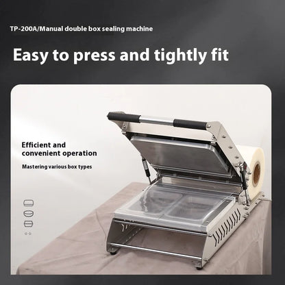 Fruit Vegetables Manual Packing Machine Fast Food Tray Sealing Machine Plastic Film Packaging Sealer Heat Seal Sealing Machine