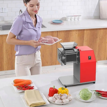 TEBAK Portable Meat Slicer Fresh Meat Slicer Desktop Commercial Cutting Slicing Meat