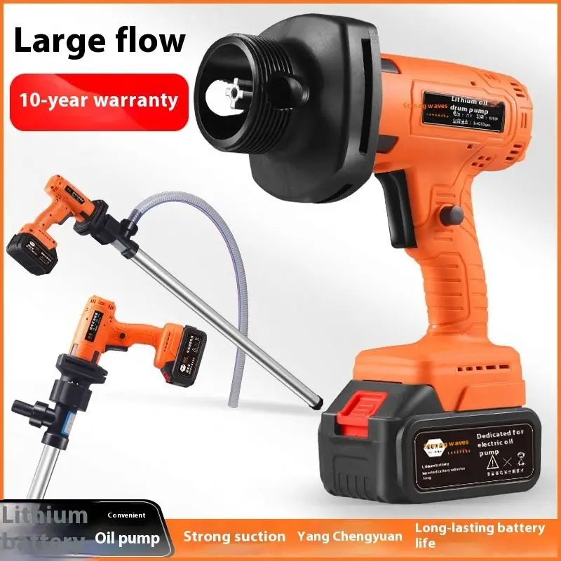 TEBAK High Quality Aluminum Alloy DC12V 24V AC 220V Portable Electric Diesel Oil Drum Barrel Pump