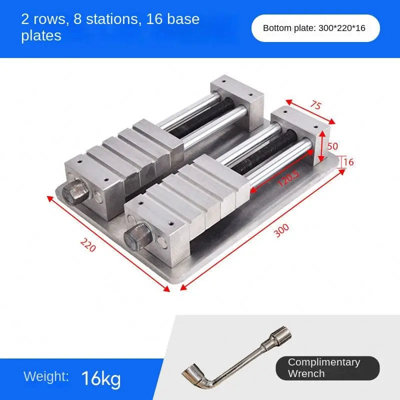 ANDUUK Custom Cnc Copper Fixture Multi-station Copper Fixture Multi-station Vise Flat Pliers Cnc Electrode Fixture