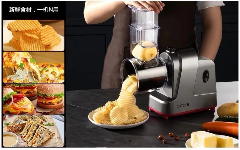 TEBAK Chopped SMaker Homemade Home Kitchen Appliances Graters Shredders Slicers Fruit Vegetable Electric Automatic Salad Maker