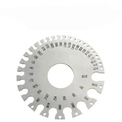0-36 Round Wire Gauge Weld Diameter Gauge Welding Inspection Stainless Steel Material