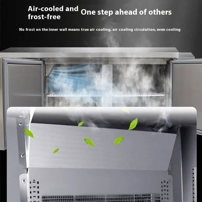 TEBAK Kitchen Fridge Refrigeration Equipment Workbench Refrigerator Freezer Under Counter Refrigerator Undercounter Freezer