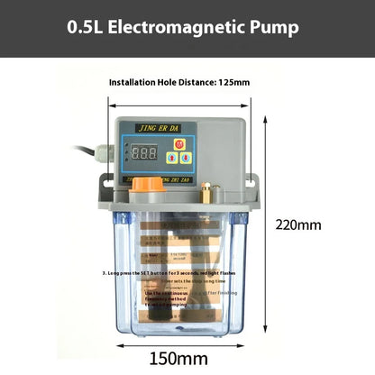 Tebak Electric Grease Pump 220V Lubricant Pump Automatic Lubricating Oil Pump Automatic Electrical Lubrication Pump