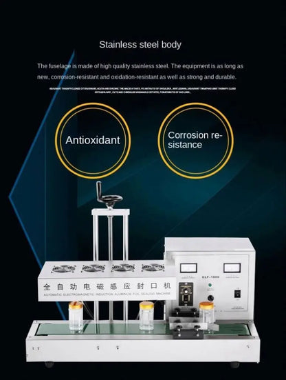 TEBAK SY-GLF-1800  Twist Cap Induction Seal Machine Induction Hat Filling Manufacture Aluminum Foil Cup Sealing Machine