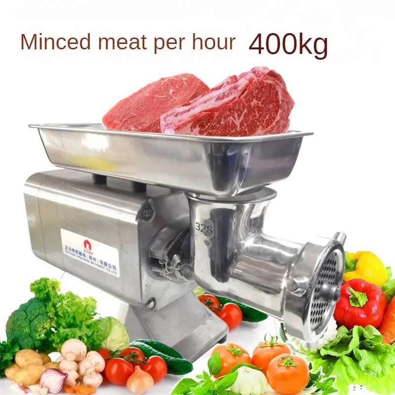 2024 Commercial Electric Appliances Removable Easy to Clean Stainless Steel Meat Grinder Machine